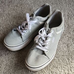 Vans Light Green Platform Sneakers